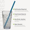 humangear UnStraw, 4-Pack | Reusable | Washable | BPA-Free, Royal