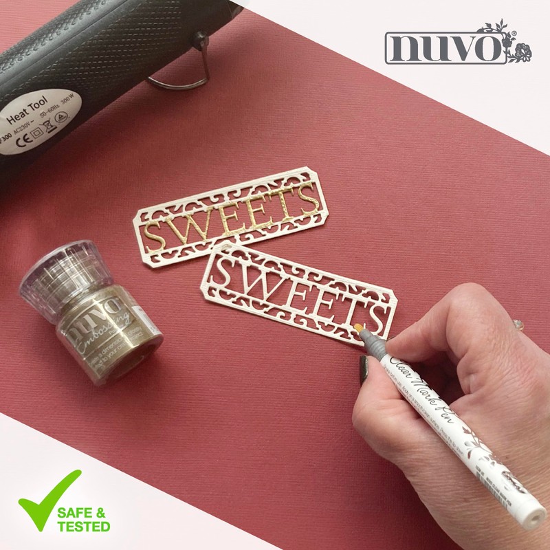 Nuvo Clear Embossing Marker Pen - Precision Fine Bullet Tip