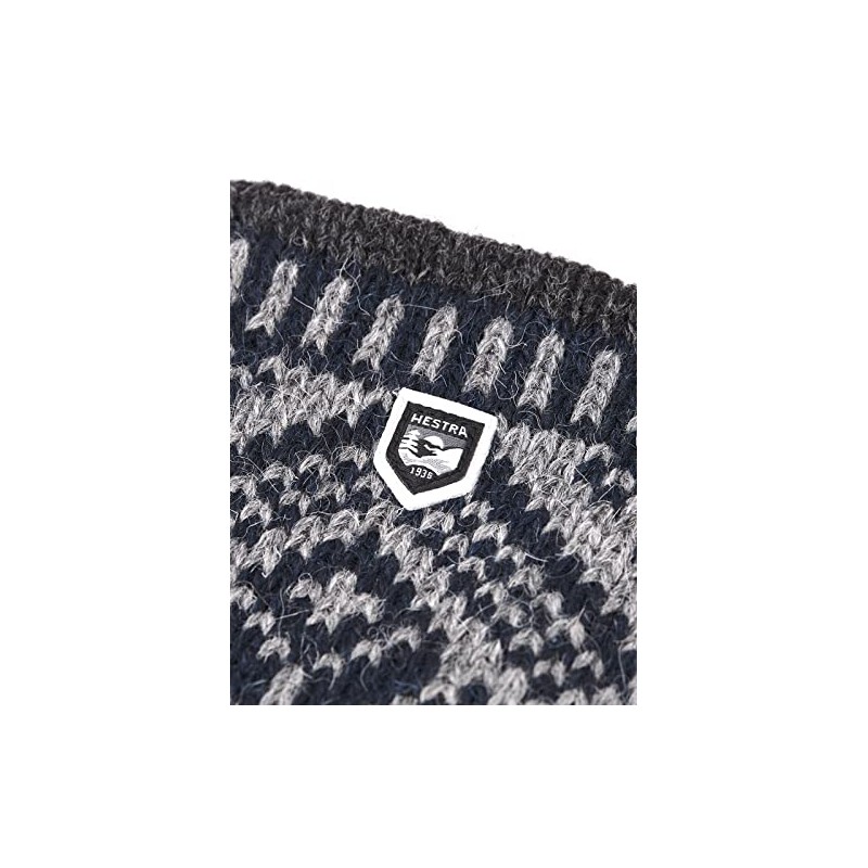 Hestra Nordic Wool Mitts, Navy/Grey, 7