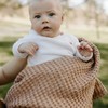 Simka Rose Waffle Baby Blanket Cotton Soft Breathable Swaddle Blanket