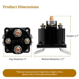 Bularie SAZ4201GJ Dump Trailer Solenoid Compatible with Prestolite Case Cat Trailer – Intermittent Duty Solenoid Relay Replace 7522 SAZ-4201ER KTI Unit 190107 (12 V 4 Terminal 100 Amp)