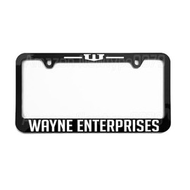 License Plate Frame, Wayne Enterprises, Tag Cover, Car Frame, Auto Accessories, Cool Decoration, for USA & Canada License Plate Frame