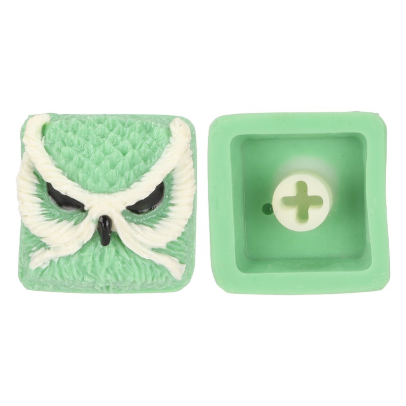 Custom Keycap Hand Carved Owl Pattern OEM R4 Gaming Resin