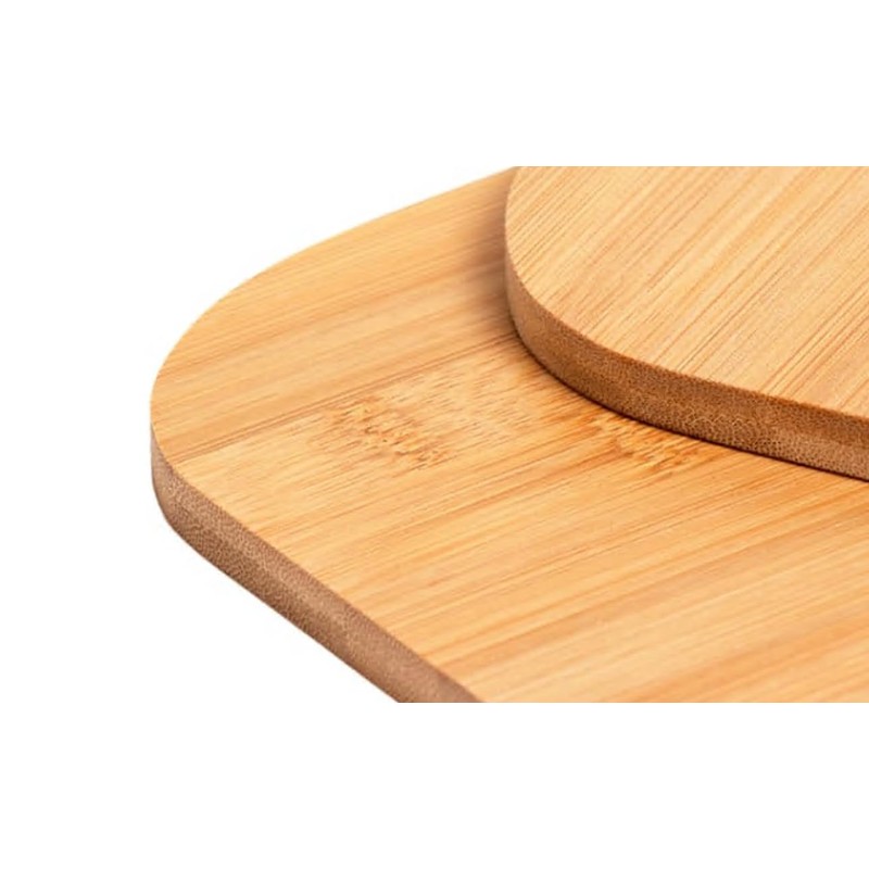 Bamboo Chopping Board Carving Meat Cutting Vegetables Cheeses and Bread