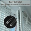 uxcell 2Pcs 12"Clear Curtain Pull Rod, Acrylic Blind Wand Replacement