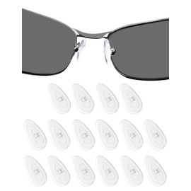 DROGO 8 Pairs Silicone Replacement Nose Pads for Oakley Conductor 6 OO4106/Conductor 8 OO4107/Tincup OX3184/Tincup Carbon OX5094/Deadbolt OO6046/Savitar OO6047 Eyeglass/Sunglass