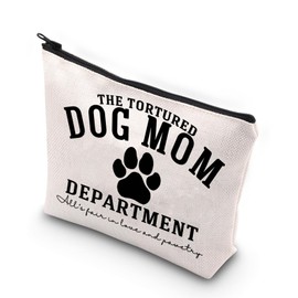 Pet Dog Lover Mom Zipper Cosmetic Bag, Dog Mom Uk