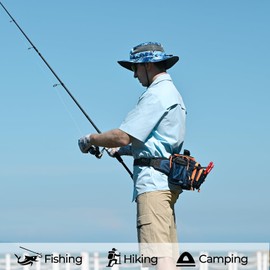 KastKing ReKon Men's Fishing Shirts, Well Made, Quick-Dry Short & Long Sleeve Hiking Beach Shirts for Men, Breathable Sun Protection, Light Blue