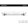 RIDEX Brake Hose 83B0946 Front Both Sides Brake Hoses Length: