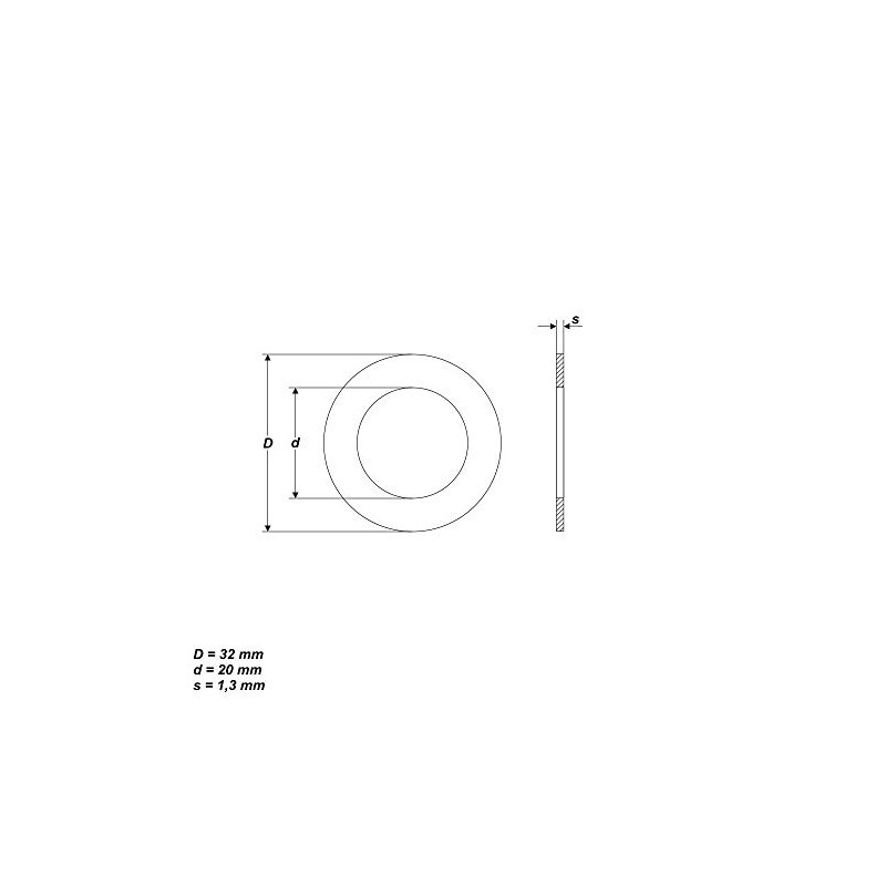 3 x Reducing Ring from 32 mm to 20 mm