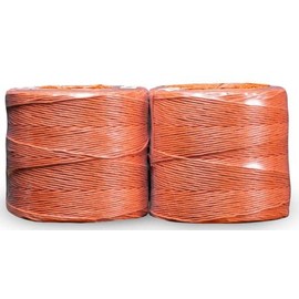 Bridon Max Orange Hay Baling Twine, 170 Pound Knot Strength and 7,200 Foot Length, 2 3,600 Foot Spools, Crop Baling, Christmas Tree wrap