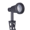Sterno Home Ribbed Cast Aluminum Halogen Spotlight - Black Finish