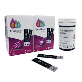 Tiras Reactivas Para Glucosa Diaman Pack 100 Pzas