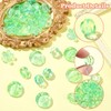 KitBeads 260Pcs Random Mint Green Acrylic Beads Transparent Y2K Assorted