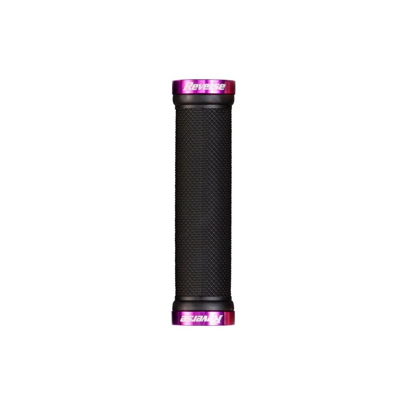 Reverse Grip Lock-On Bicycle Screw Grips Black/Purple