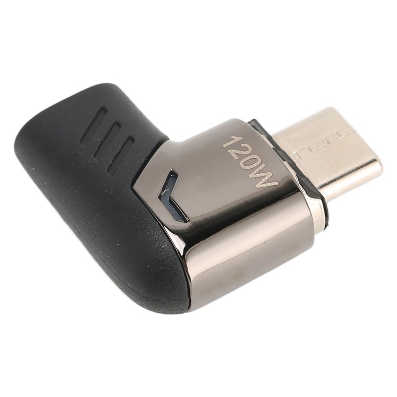 USB C Magnetic Adapter Right Angle with Light PD 120W