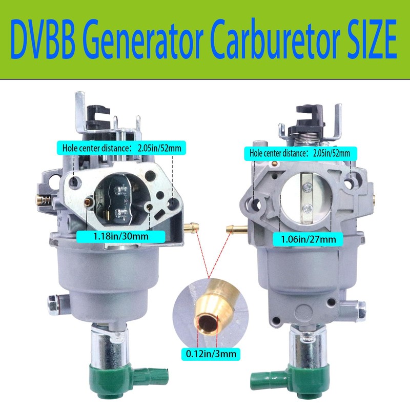 DVBB 41532 100161 Carburetor Compatible with Champion 9375/7500 9000/7000 Watt