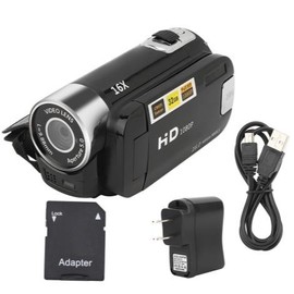 Video Camera 16X Digital Zoom 2.7 Inch Colourful Display Screen Handycam, High Definition Camera Image Video Shooting Camcorder US Plug 110 to 240V Memory Rechargeable (no sd) - Color: DH-90+SD card
