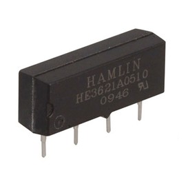 Hamlin Electron HE3621A0510 Electromechanical Relay Single Pole Single Throw No 0.5Amp 5V 500 Ohm Through Hole