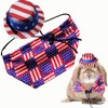 2Pcs Pet Independence Day Costume Pet 4th of July Guinea