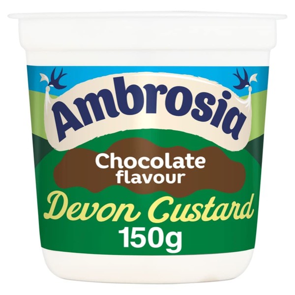 Ambrosia Devon Ready-to-Eat Chocolate Flavour Custard, 150 g Pot (Pack of 1)