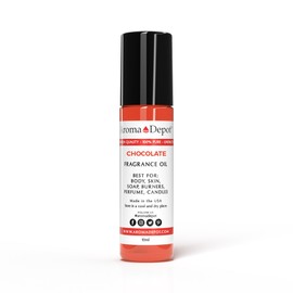 Aroma Depot Chocolate Fragrance Oil 10ml Perfume Skin Oil, Scented Oil, is Great for Candles, Bath Bombs, Body Butters, Creams & Lotions. Few drops in the diffuser, Burners, or Warmers.