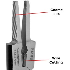 Mig Welding Pliers, 8-Inch, Nozzle Cleaner, Rounded Hammer Face, Spring Loaded, Vinyl Coated Handle, Ergonomic Design, Welper, PM08, Standard, Strong Hand Tools