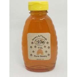 TJ's Pure Honey (1lb), Honey & Things, 100% Natural Wildflower Local Honey From Our Hives In Upstate NY, Unfiltered, Unpasteurized, Raw.