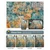 Washable Area Rug for Living Room: 6x9 Modern Abstract Neutral