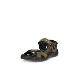 ECCO Men's Yucatan Sport Sandal, Tarmac/Tarmac Nubuck, 10-10.5