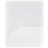 JAM PAPER Heavy Duty Plastic 2 Pocket School Folders -