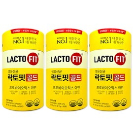 Lactopit Chong Kun Dang Lactopit Live Lactobacillus Gold 150 sachets, 5 months supply, 50 sachets x 3 cans / 종근당 락토핏 생유산균 골드 150포 5개월분 50포 x 3통