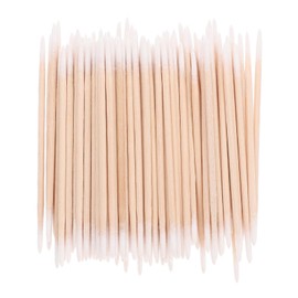 Ipetboom 2pcs Dual Ended Fine Tip Cotton Swabs with Handles Precision Cleaning Swabs for Makeup Microblading Tattoo Supplies Gentle Cotton Material for Nails and Electronics Approx Per Bag