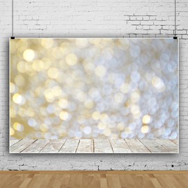 ASDCXZ Glitter Photo Background 2.2 x 1.5 m, Glitter Gold Silver Wood Splicing Photo Wall Background, Vinyl Photo Box Background for Wedding Birthday Photo Shoot, Party Backgrounds Photography