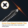 TITGGI 12PCS Masonry Drill Bit Set - Professional Concrete Drill