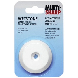 Multi-Sharp 3002 Aluminium Oxide Replacement Grinding Wheel for ‘Wetstone’ Chisel Sharpener
