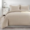 Imperial Rooms Single Duvet Cover Set Reversible Stripes Satin Bedding