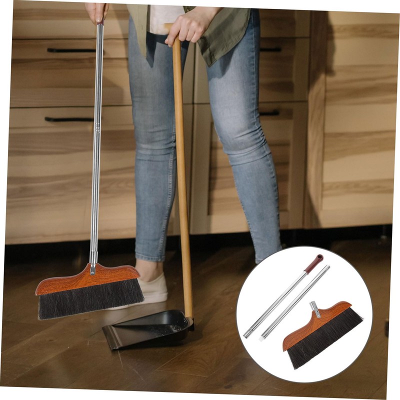 Outanaya Handled Broom Handle Household Floor Brush for Indoor Cleaning
