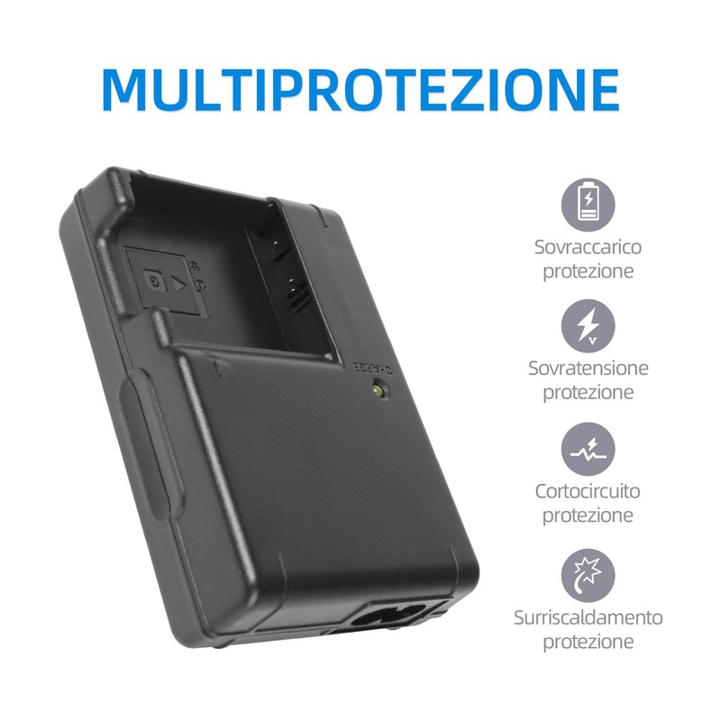 KWTOUL NP-BG1 Caricabatterie compatibile con Sony NP-BG1, NP-FG1, NPBG1