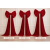 Oversized Velvet Christmas Bow with Long Tails, 15.75 x 70.8