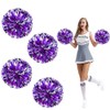 Cheerleading Pom with Handle Bulk Metallic Foil Plastic 4PCS Poms
