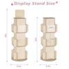 Natheeph Rotating Wooden Display Rack with Two Card Sticker for