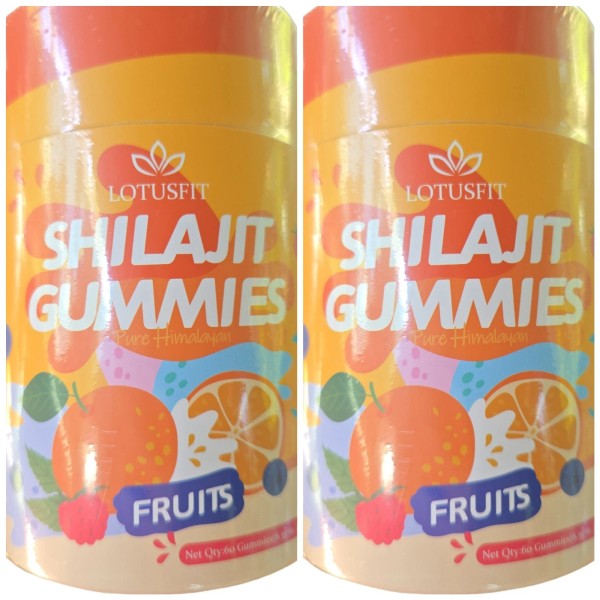 Lotusfit Shilajit Gummies Ashwagandha & Fulvic Acid – Mixed Berry