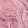 LC210-1 Curly Wavy Wig Pink Pastel Short Bob Synthetic Wigs