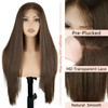 Kurope Brown Lace Front Wig for Women 13x4 Synthetic Lace