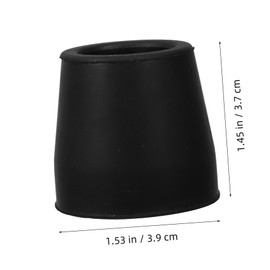 Gadpiparty 4pcs Non-Slip Rubber Foot Pads for Walkers and Furniture Sturdy Floor Protectors Heavy-Duty Walker Tips Suitable for Chairs and Tables