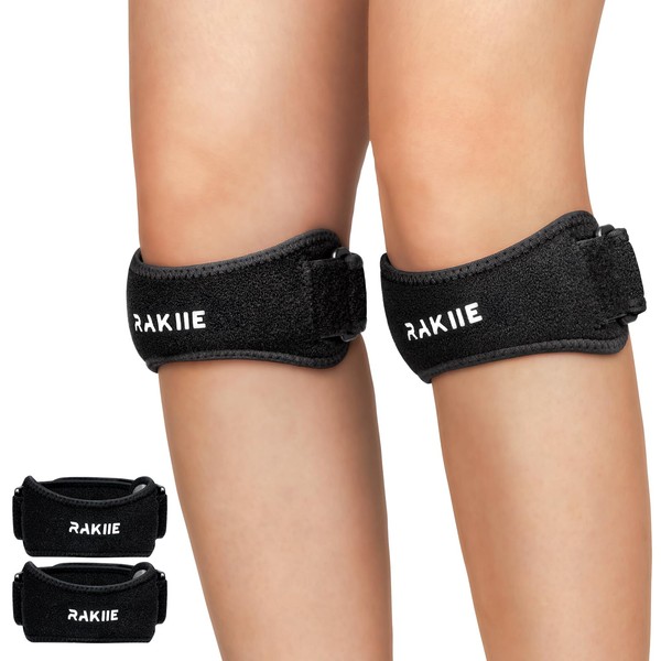 Rakiie Knee Strap, Silicone Knee Brace for Precise Compression, Non-Slip