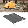 Small Folding Table Aluminium Alloy Lightweight Portable Picnic Table with