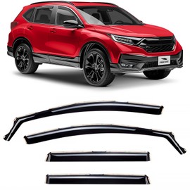 Voron Glass in-Channel Extra Durable Rain Guards for Honda CR-V (CRV) 2017-2022, Window Deflectors, Vent Window Visors, 4 Pieces - 200787