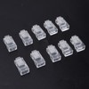 100Pcs TF2005A 8P8C RJ45 Connector CAT6 Unshielded Ethernet Crystal Head